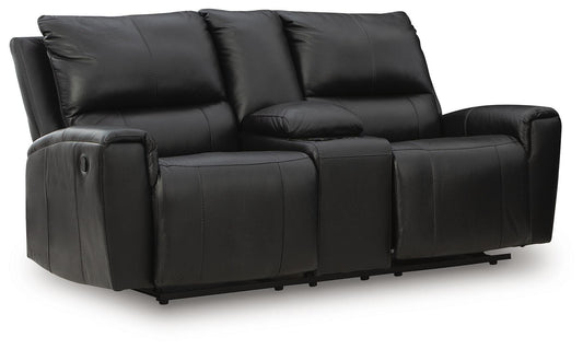 Glossmore DBL Rec Loveseat w/Console