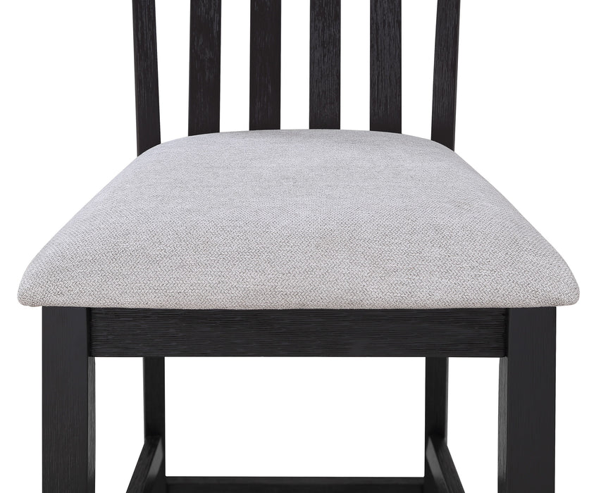 Delfin - Counter Height Chair (Set of 2) - Light Gray / Black