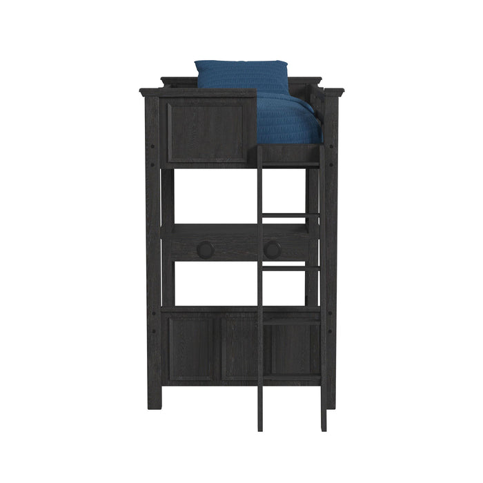 Hampton Kids Loft Bed With Ladder And Desk With Speaker — United
