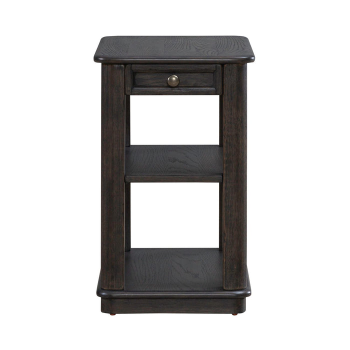 Wallace - Chair Side Table - Aged Oak