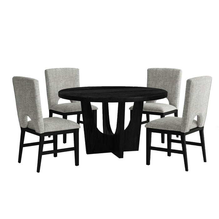Oregon - 5 Piece Standard Height Dining Set (Round Table And Four Chairs)