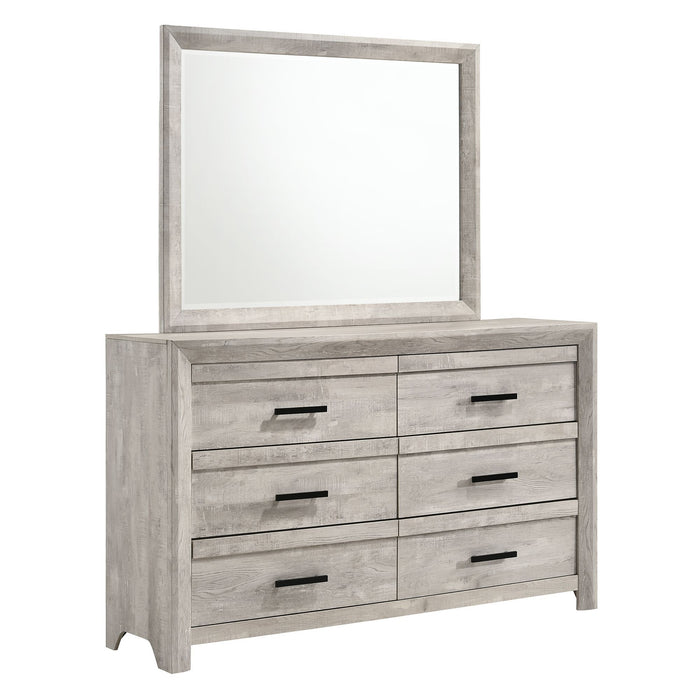 Ellen - Dresser & Mirror Set - White
