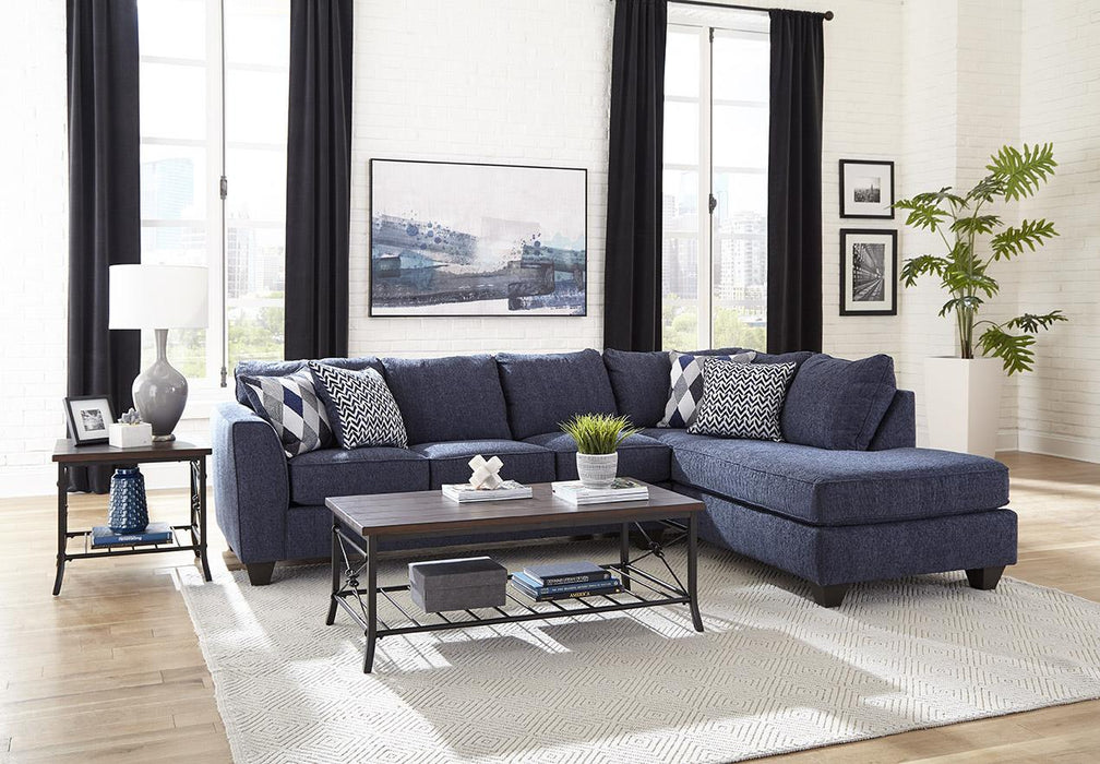 Blue Denim Sectional