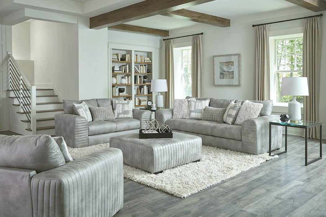 Smoke Grey Sofa and Loveseat
