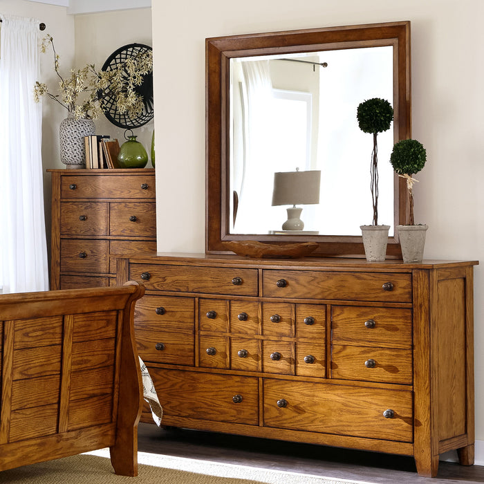 Grandpas Cabin - Dresser & Mirror - Light Brown United Furniture Outlet Grandpas Cabin - Dresser & Mirror - Light Brown United Furniture Outlet