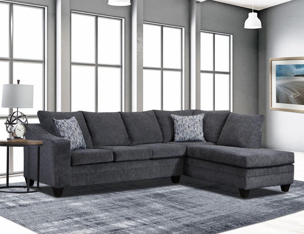Dark Gray 2-Piece Sectional