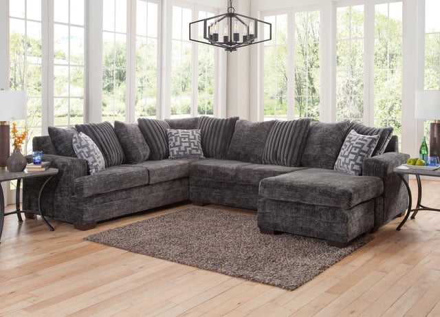 Galactic Charcoal 3-Piece Sectional