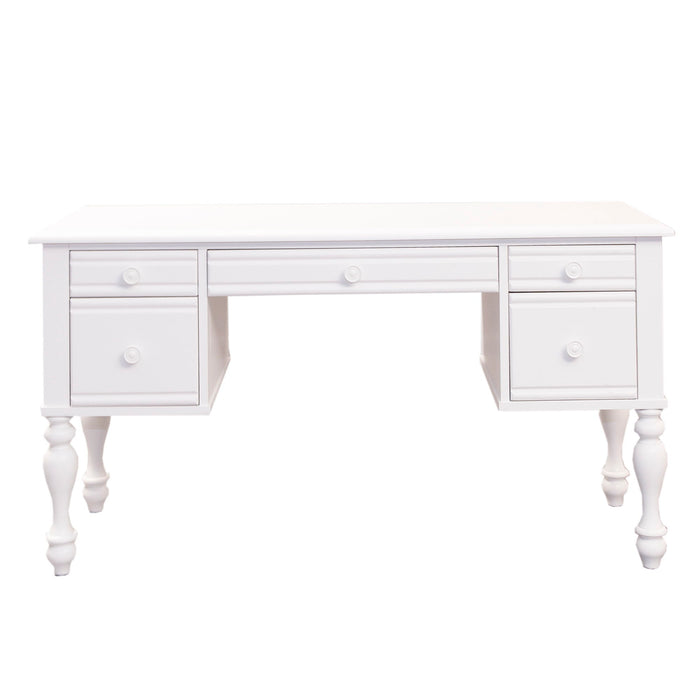 Summer House - Wood Vanity Desk - Oyster White