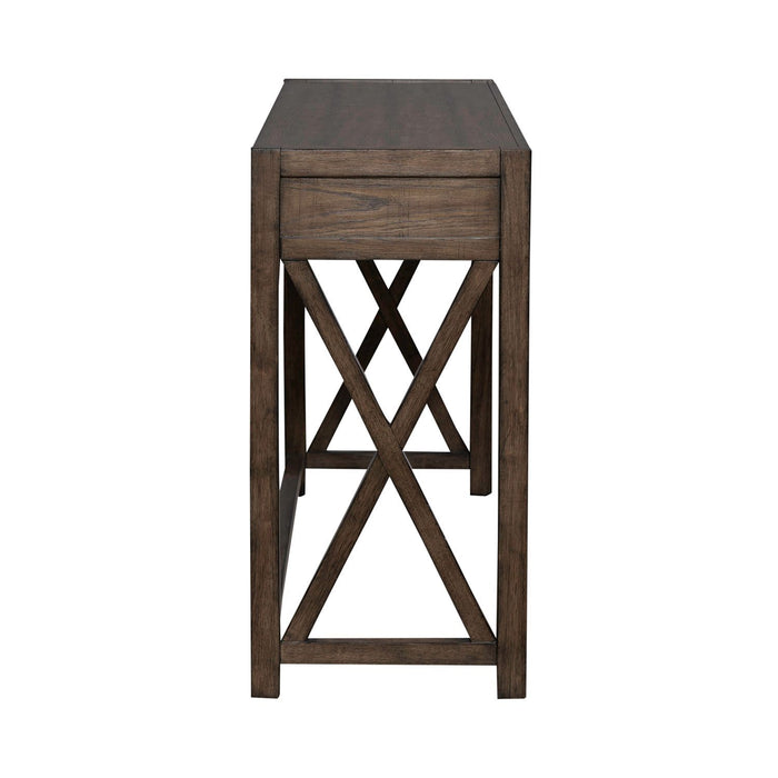Lennox - Console Bar Table - Weathered Chestnut