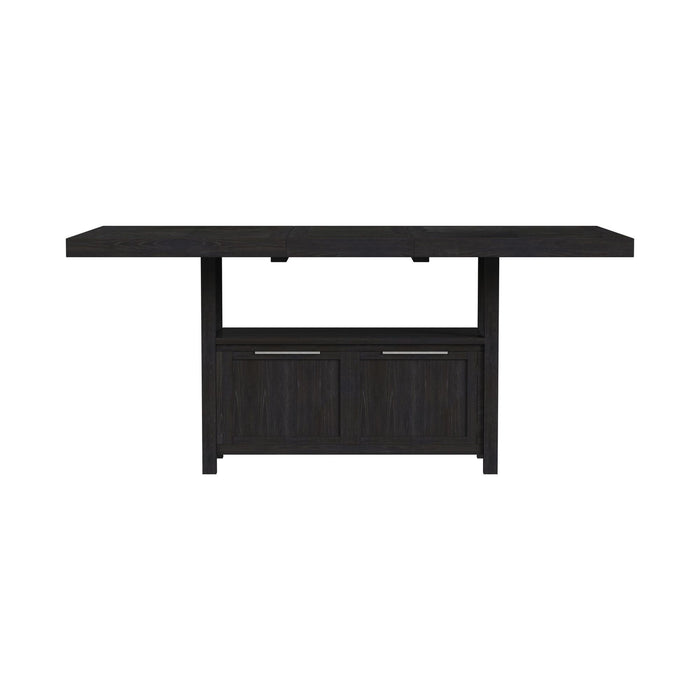 Transcend - Counter Table With Leaf - Charcoal