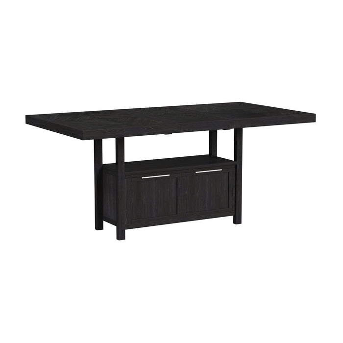Transcend - Counter Table With Leaf - Charcoal
