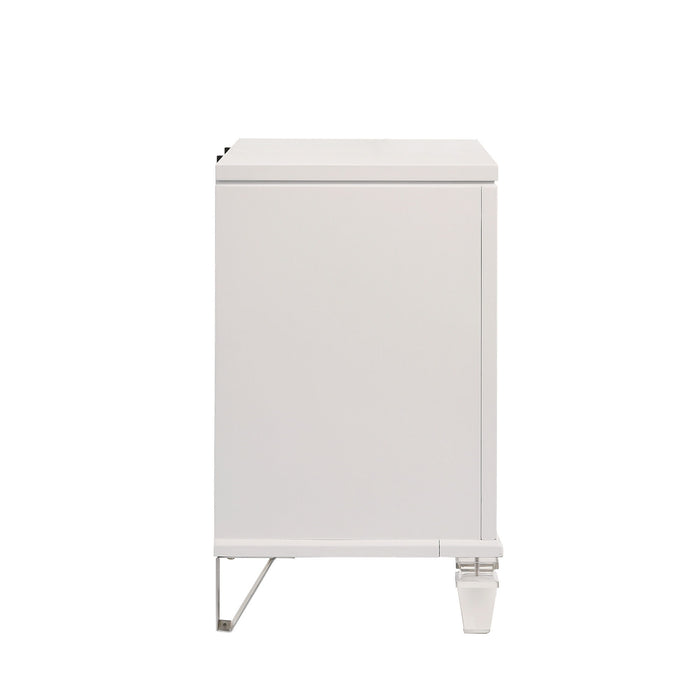Twenty Nine - Nightstand With USB - White