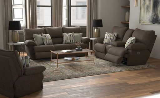 Lenny Grey Power Reclining Sofa and Loveseat