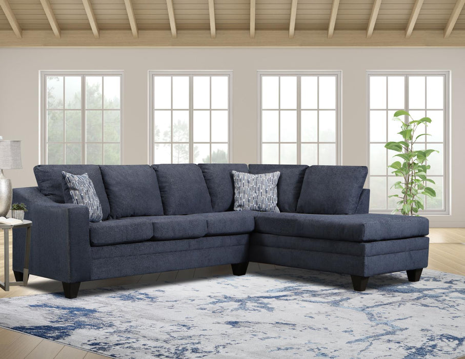 Navy 2-Piece Sectional