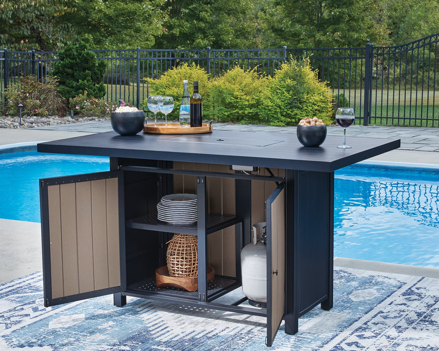 East Beach RECT Bar Table w/Fire Pit