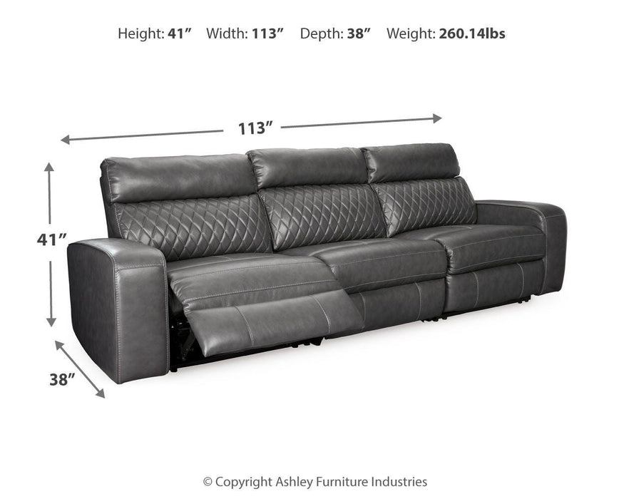 Samperstone 3-Piece Power Reclining Sectional Sofa