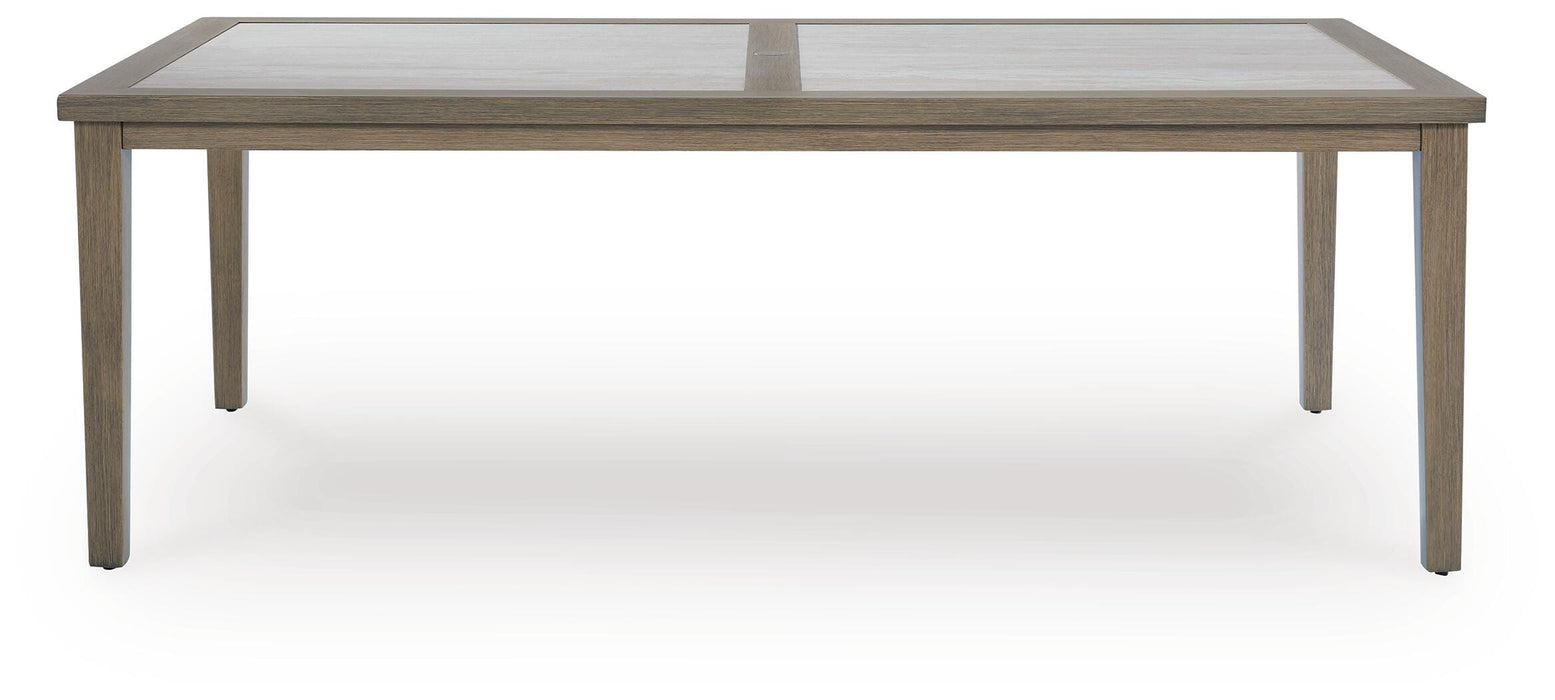 Rainier Ranch RECT Dining Table w/UMB OPT