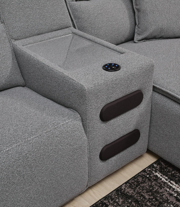 Modmax II 3-Piece Power Reclining Sectional with Audio Console