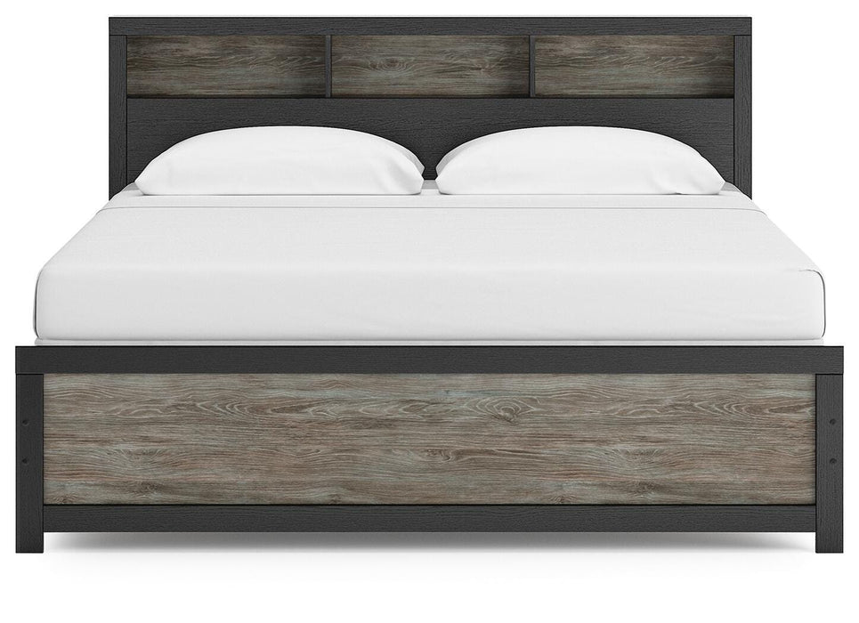 Broachmyn King Bookcase Panel Bed