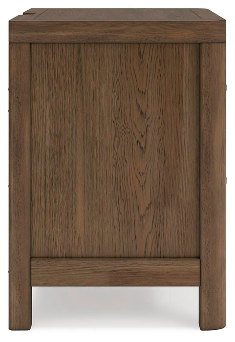 Cabalynn King Upholstered Bed with Mirrored Dresser, Chest and Nightstand