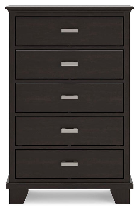 Covetown Twin Panel Bed, Dresser, Mirror, Chest and Nightstand