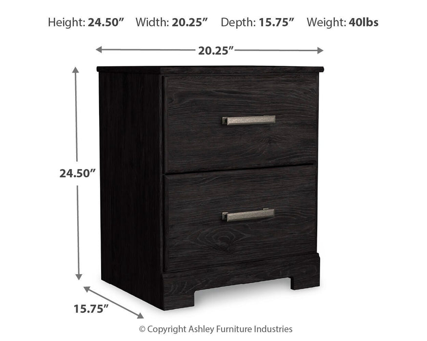 Belachime Twin Panel Bed with Mirrored Dresser, Chest and Nightstand