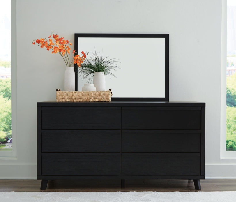 Danziar King Panel Headboard, Dresser, Mirror and Nightstand
