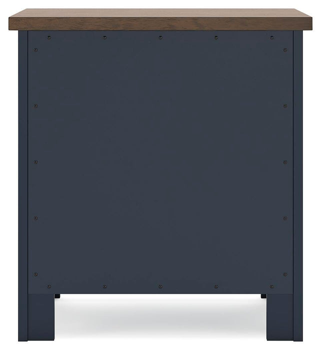 Landocken Twin Panel Headboard, Dresser, Mirror, Chest and Nightstand
