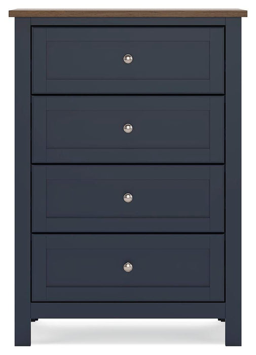 Landocken Twin Panel Bed, Dresser, Mirror, Chest and Nightstand