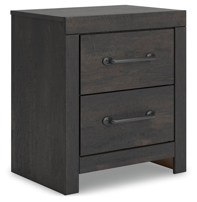 Hollivern Twin Panel Bed with Storage, Dresser, Mirror, Chest and Nightstand