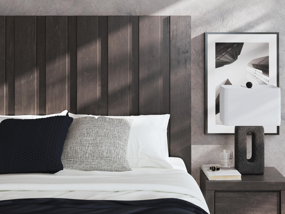 Fraluna King Panel Storage Bed, Dresser, Mirror, Chest and Nightstand