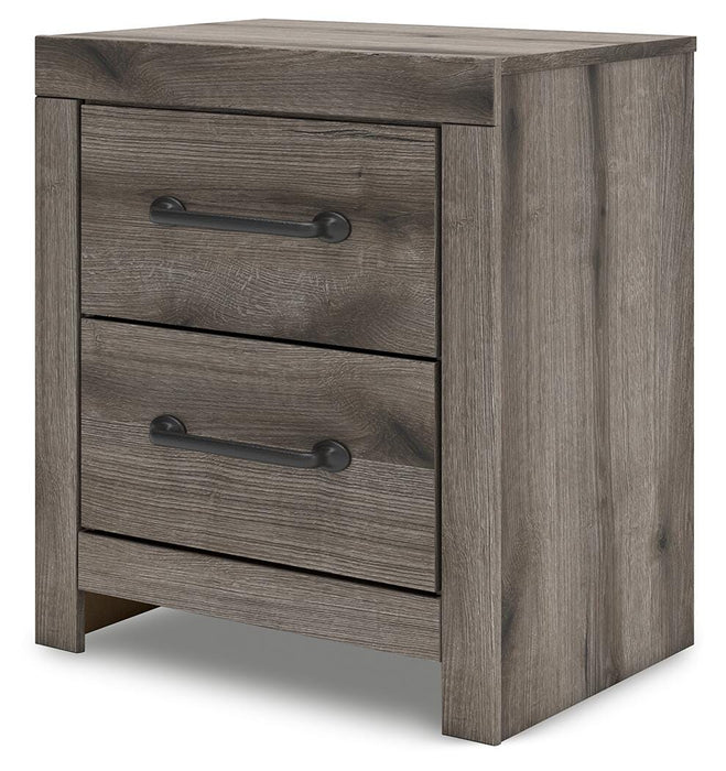 Graystorm Full Panel Storage Bed, Dresser, Mirror and Nightstand