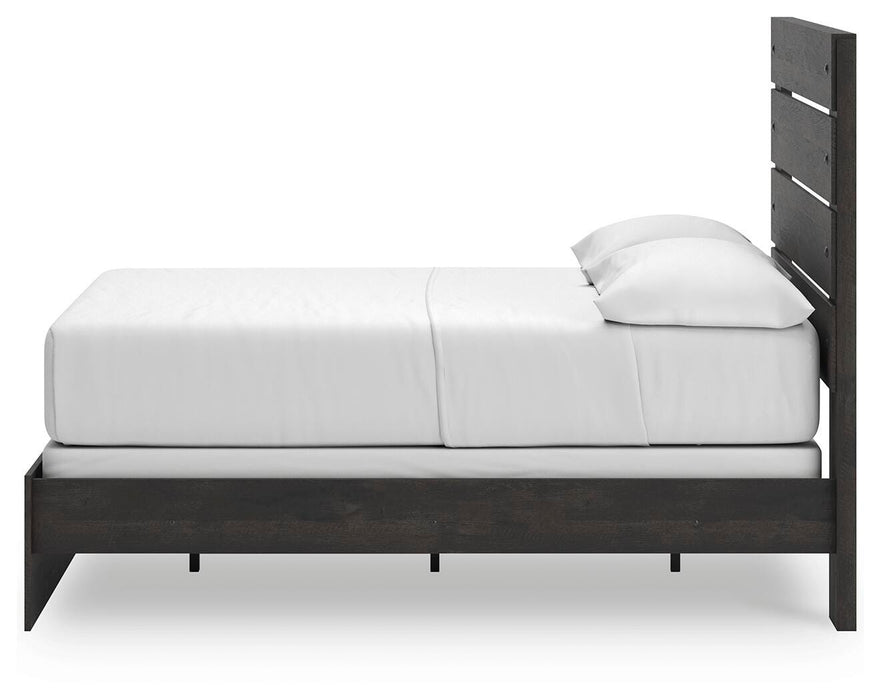 Hollivern Full Panel Bed, Dresser and Mirror