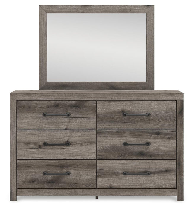 Graystorm Twin Panel Bed, Dresser, Mirror, Chest and Nightstand