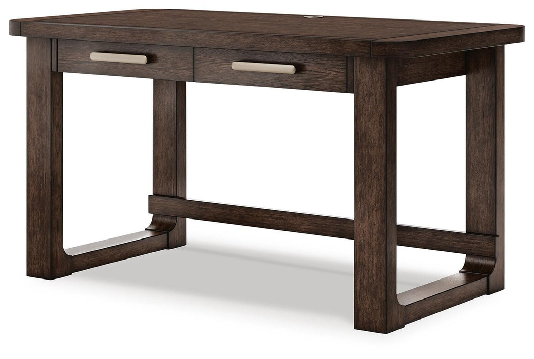 Breckington Home Office Desk with Chair and Storage