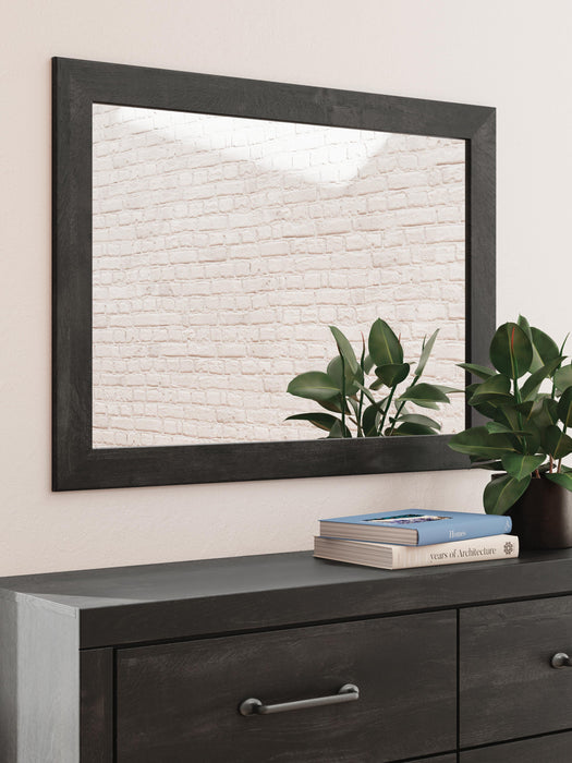 Hollivern Twin Panel Bed with Storage, Dresser, Mirror and Nightstand