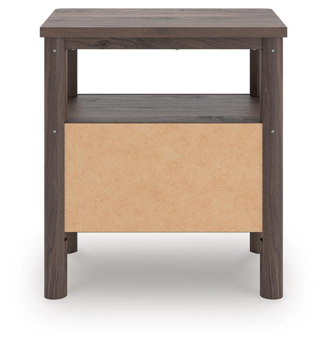 Pamytta Full Upholstered Panel Bed, Dresser, Mirror and Nightstand