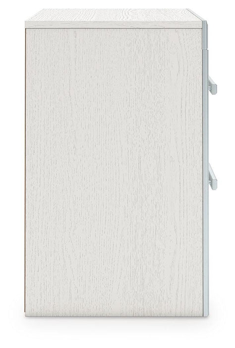 Zuraleus Queen Upholstered Panel Platform Bed, Dresser, Mirror and Nightstand