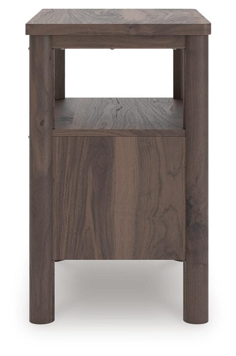 Pamytta Full Upholstered Panel Platform Bed, Dresser, Mirror, Chest and Nightstand