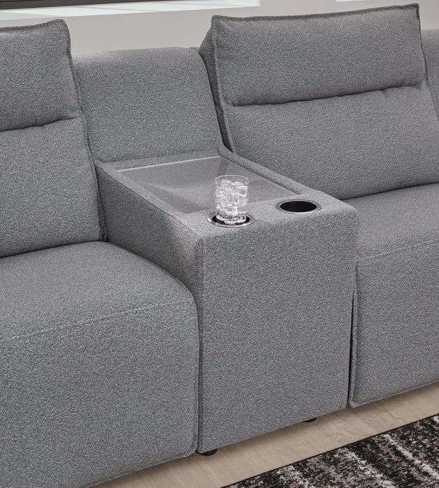 Modmax II 7-Piece Power Reclining Sectional with Chaise and Audio System