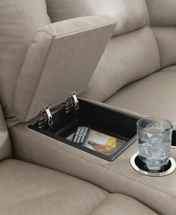 Narwhal Place 5-Piece Reclining Sectional with Storage Consoles
