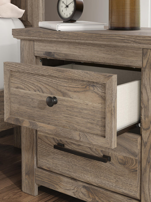 Rusticott Two Drawer Night Stand