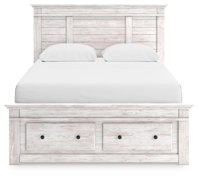 Makidern Queen Panel Storage Bed