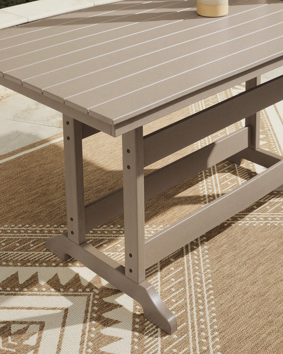Seacliff Beach RECT COUNTER TABLE W/UMB OPT