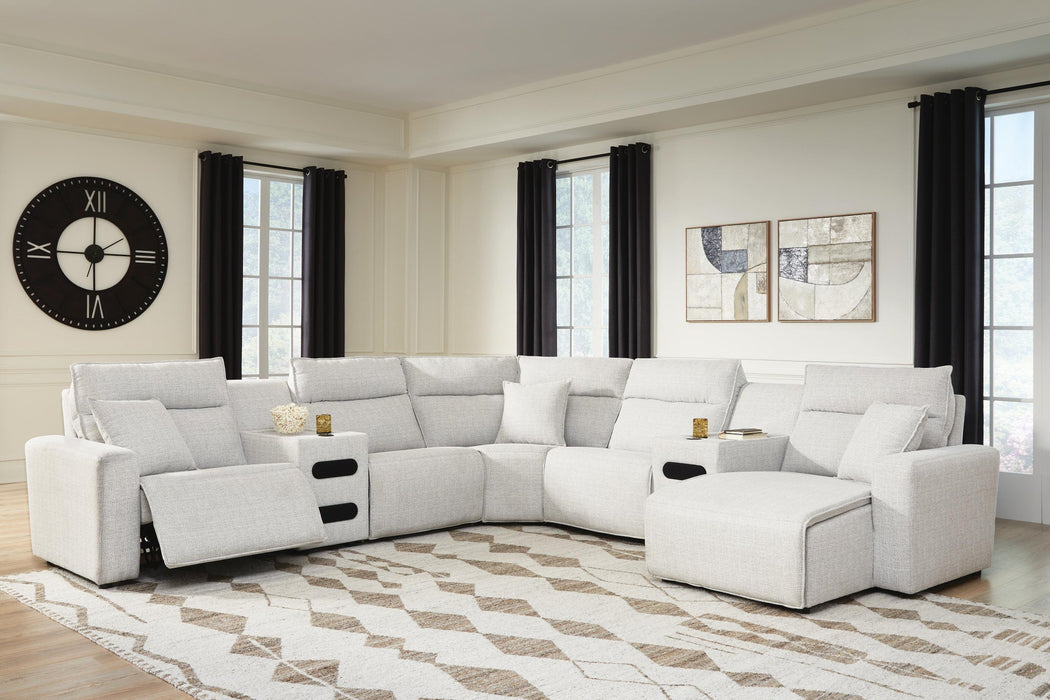 Modmax II 7-Piece Power Reclining Sectional with Chaise and Audio Consoles
