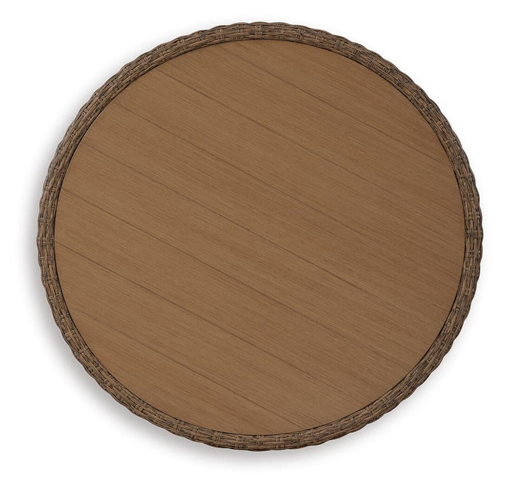 Double Point Round Cocktail Table