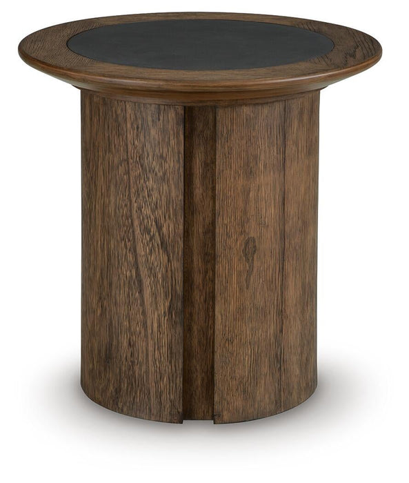 Dontayne Round End Table