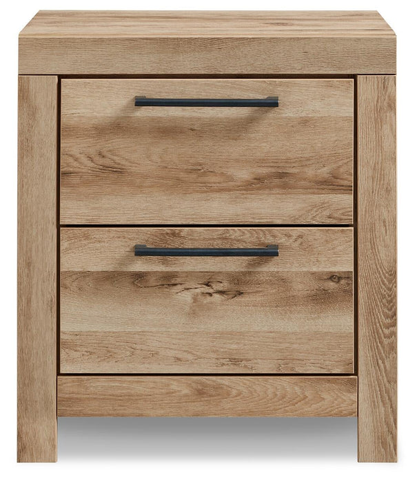Hyanna Queen Panel Storage Bed with 2 Under Bed Storage Drawer, Dresser, Mirror and Nightstand