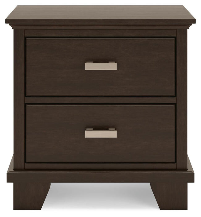 Covetown California King Panel Bed, Dresser, Mirror, Chest and Nightstand