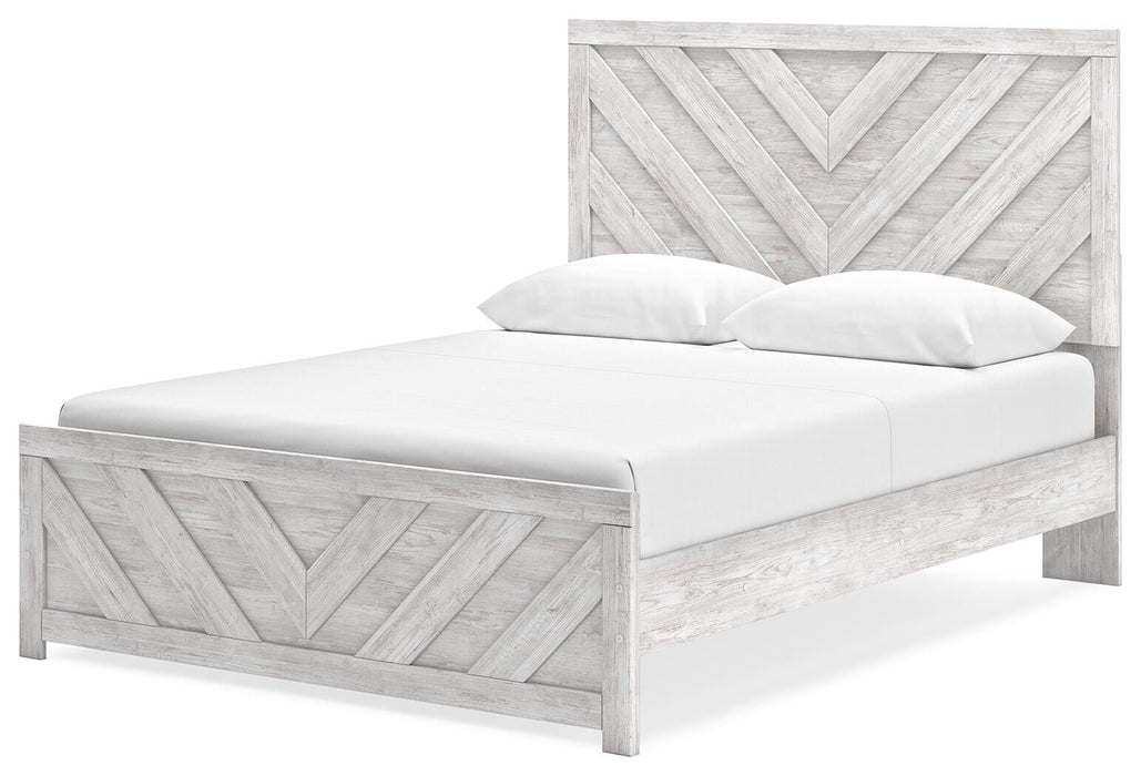 Cayboni Queen Panel Bed, Dresser, Mirror, Chest and Nightstand